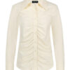 Lady Day - Blouse Mabel - Champagne Travelstof in Champagne Creme kleur Beige Dames mode kleding voor vrouwen nieuwe collectie