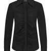 Lady Day - Blouse Mabel - Black Travelstof Blouse voor dames online kleding voor vrouwen nieuwe collectie blouse en broeken stretch