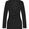 Lady Day - Blazer Miranda - Black Travelstof Zwart - Mode voor vrouwen Fashion Stretch