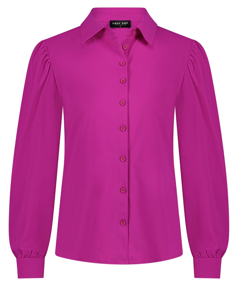 Lady Day | Blouse Philly - Cherry. De musthave Travelstof blouse voor iedere vrouw Dames Mode Kleding