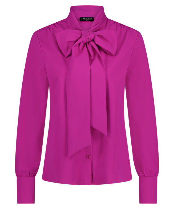 Lady Day - Blouse Vanessa - Cherry - Dameskleding - Travelstof - Met strik