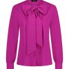 Lady Day - Blouse Vanessa - Cherry - Dameskleding - Travelstof - Met strik