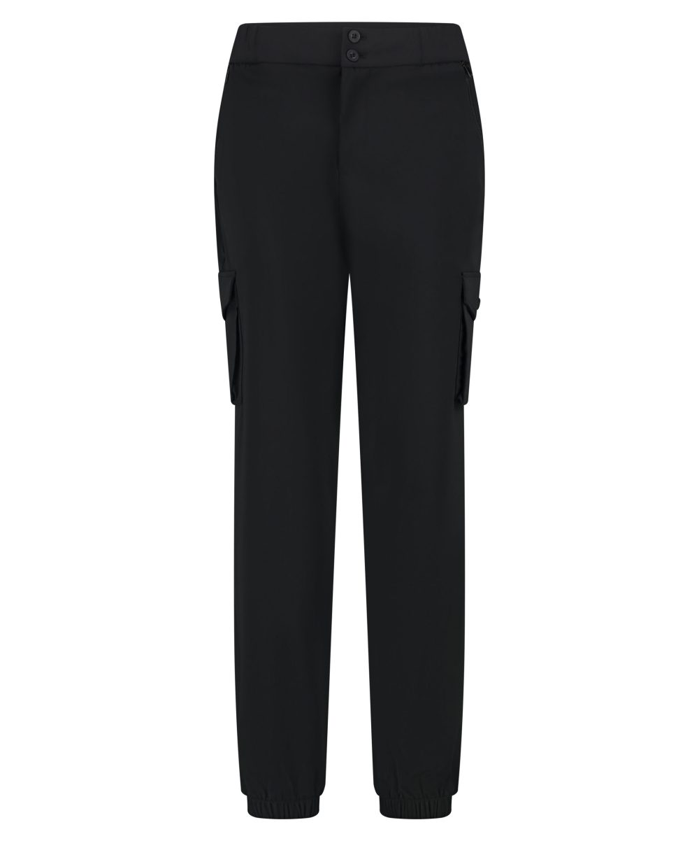 Lady Day | Broek Victoria - Black Travelstof Zwart Broek voor dames, vrouwen