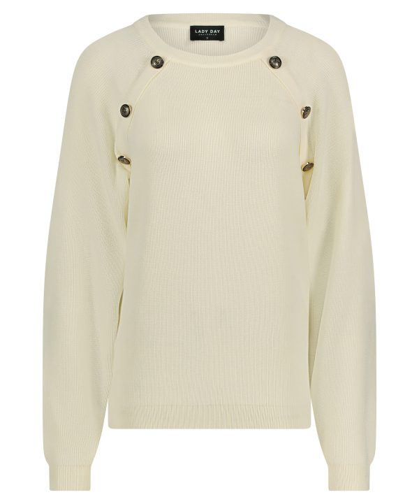 Lady Day - Sweater Whitney - Champagne Voor dames vrouwen kleding nieuwe online mode