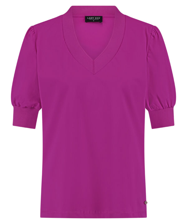 Lady Day - Top Xandra - Cherry - Travelstof | Morgen in huis Dames Kleding Mode