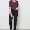&Co Woman - Veronica - Bordeaux | Travelstof top - shirt- andco - shirt