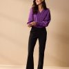 Lady Day - Trui Phantom - Twilight - Travelstof - Sweater - Damestrui - Paars Purple - Pofmouw