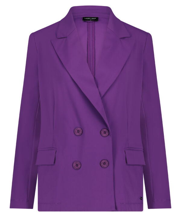 Lady Day - Blazer Carly - Twilight - Paars - Purple - Jasje - Jacket - Travelstof.