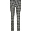 Lady Day - Colette Zip - Mystic Check Print - Travelstof - Damesbroek - Trouser - Broek - Zwart Wit Geblokt - Black White.