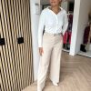 Madam Peach - Olaf Broek - Creme - Dames - Mode - Winter - Nieuwe Collectie - Beige - Pants