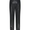 Lady Day - JoJo Trouser - Black - Travelstof - Damesbroek - Zwart - Leer - Leren broek - Leather.