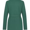Lady Day - Blazer Lois - Mystic Green - Travelstof - Damesblazer - Jasje - Ceintuur - Donkergroen.