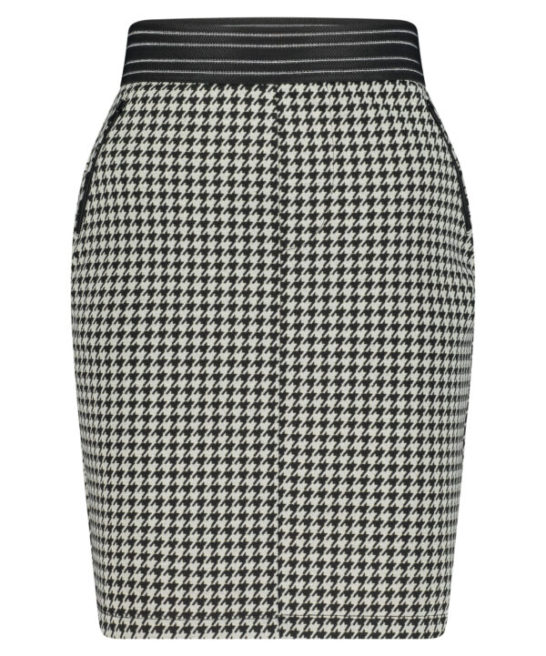 Lady Day - Skirt Madeline - Pied de Lurex - Travelstof - Damesrok - Zwart wit geblokt - Black White - Rok