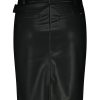 Lady Day - Skirt Nicole - Black - Travelstof - Damesrok - Leer - Leather - Ceintuur - Rok