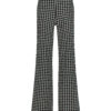 Lady Day - Trouser Phoenix - Mystic Check - Travelstof - Damesbroek - Zwart Wit - geblokt - Black White - Wijde pijp.