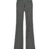 Lady Day - Trouser Phoenix - Mystic Check - Travelstof - Damesbroek - Zwart Wit - geblokt - Black White - Wijde pijp.