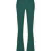 Lady Day - Poppy Flared - Mystic Green - Travelstof - Damesbroek - Donkergroen - Uitlopende pijp - Trouser.