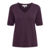 &Co Woman - Veronica - Bordeaux | Travelstof top - shirt- andco - shirt