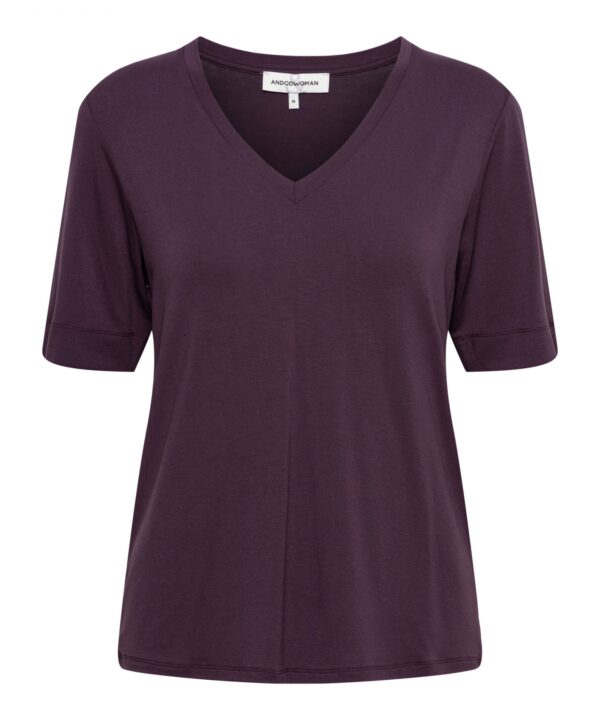 &Co Woman - Veronica - Bordeaux | Travelstof top - shirt- andco - shirt