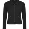 Lady Day - Jacket Turner Brushed - Black - Travelstof - Damesjas - Zwart - rits