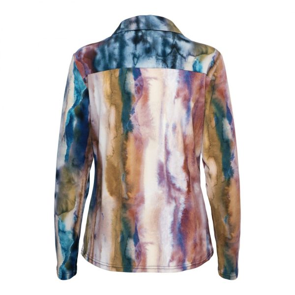 Co Woman - Vayen Marble Blouse - Denim Multi