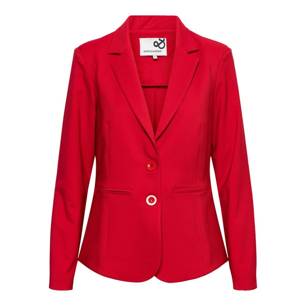 &Co Woman - Phileine Comfort Twill Blazer - Red