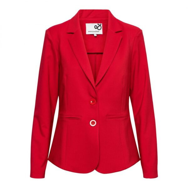 &Co Woman - Phileine Comfort Twill Blazer - Red