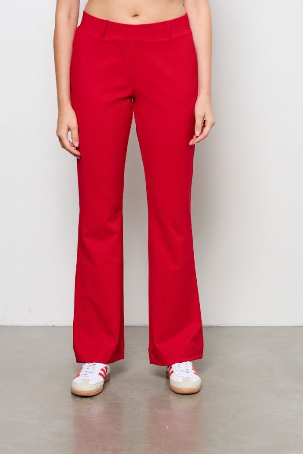 &Co Woman - Charlie Comfort Twill - Red