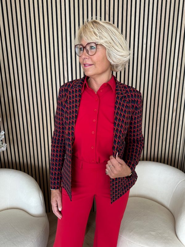 Lady Day - Blazer Billy - Artistic Print Travelstof dames blazer voor vrouwen nieuwe collectie stretch stof