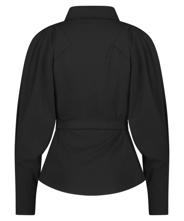 Lady Day - Blouse Mavis - Black | Travelstof | Morgen in huis