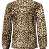 Lady Day - Blouse Philly - Leopard Print Travelstof Blouse in Leopard Print voor dames kleding voor vrouwen mode