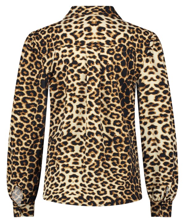 Lady Day - Blouse Philly - Leopard Print Travelstof Blouse in Leopard Print voor dames kleding voor vrouwen mode