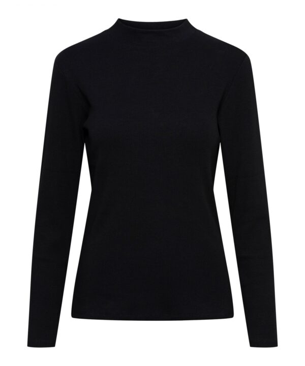 &Co Woman - Salana Top - Black | Travelstof voor dameskleding | Herfstcollectie