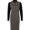 Zip73 - Dress A-symm - Black Taupe - Dames - Mode - Madam Peach - Jurk - Travelstof