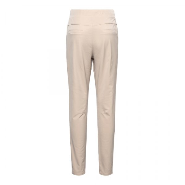 &Co Woman - Peppe Travel - Sand Travelstof Dames Mode Beige Sand Broek Kleding