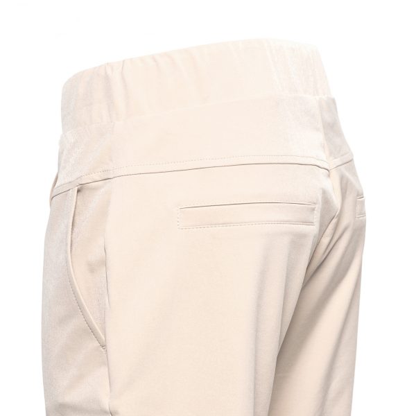 &Co Woman - Peppe Travel - Sand Travelstof Dames Mode Beige Sand Broek Kleding