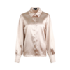 G-maxx - Angie Blouse - Sand Gouden Blouse voor dames mode kleding Glans blouse