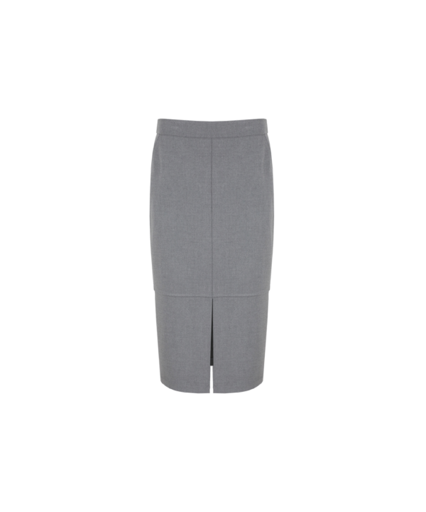 G-maxx - Lizzy Skirt - Gray Melange Dames rok in het grijs grijze rok voor vrouwen online