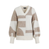 G-maxx - Elzana Pullover - Wool White/Sahara Trui voor vrouwen dames mode in beige Sand kleur comfortabel knit