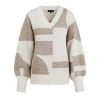 G-maxx - Elzana Pullover - Wool White/Sahara Trui voor vrouwen dames mode in beige Sand kleur comfortabel knit