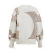 G-maxx - Elzana Pullover - Wool White/Sahara Trui voor vrouwen dames mode in beige Sand kleur comfortabel knit