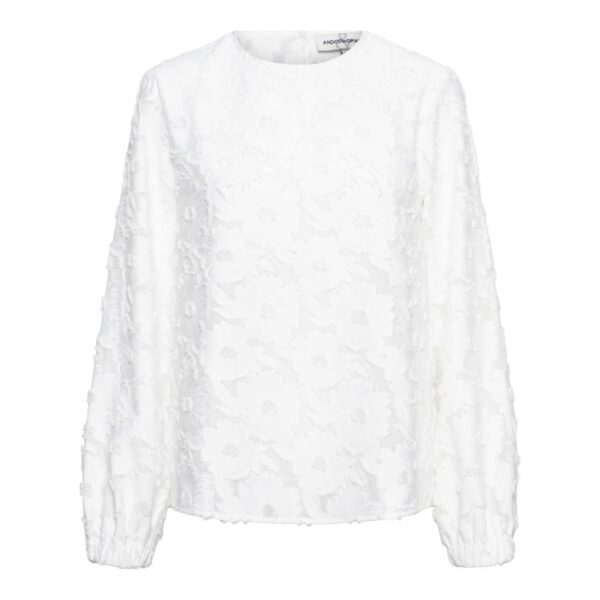 &Co Woman - Erin Top - Off White Schattig Chi Dames Mode Kleding Basic Leuk