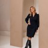 G-maxx - Elida jurk - Black | Travelstof | Morgen in huis
