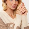 G-maxx - Elzana Pullover - Wool White/Sahara Trui voor vrouwen dames mode in beige Sand kleur comfortabel knit