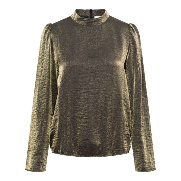 &Co Woman - Elin blouse - Gold | Morgen in huis goud | top | travelstof