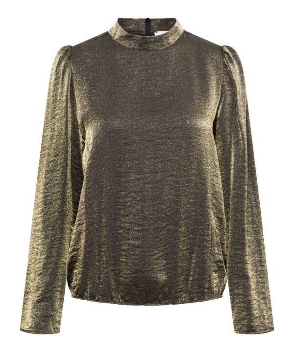 &Co Woman - Elin blouse - Gold | Morgen in huis goud | top | travelstof