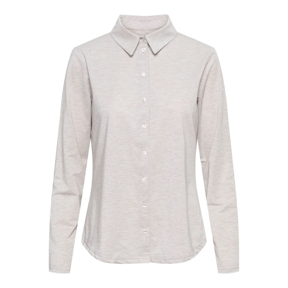 &Co Woman - Lotte Melange Blouse - Cream Multi