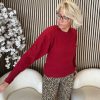 Lady Day - Trui Vivian - Valentine Herfstcollectie Rode trui Dameskleding Damesmode Bordeaux rood | Morgen in huis