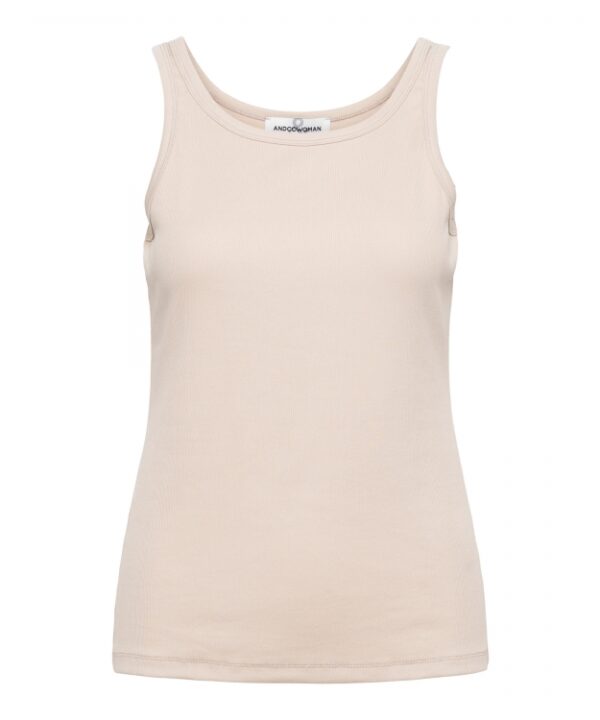 &Co Woman - Selena Top - Sand Dames Mode Sand Zand Top Kleding Mooi