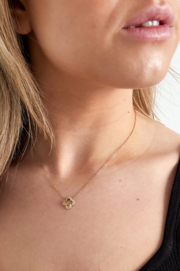 Nacklace -Diamond Clover - Gold